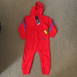ADIDAS X CLASSIC LEGO® Bodysuit with Hood UNISEX - Size USA 4T - NEW with Tags